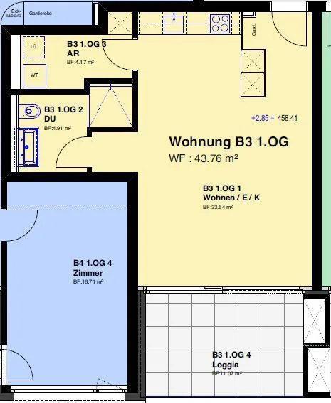 Suchen Sie eine top moderne 1.5-Zimmer Wohnung?