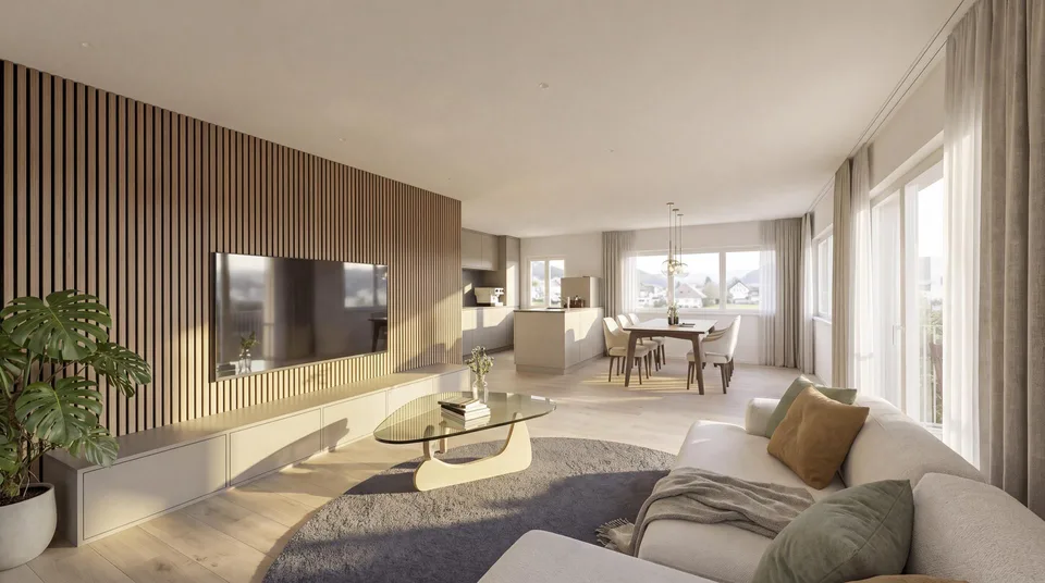 Exklusiver Neubau: 3.5 Zimmer Wohnung im Obergeschoss
