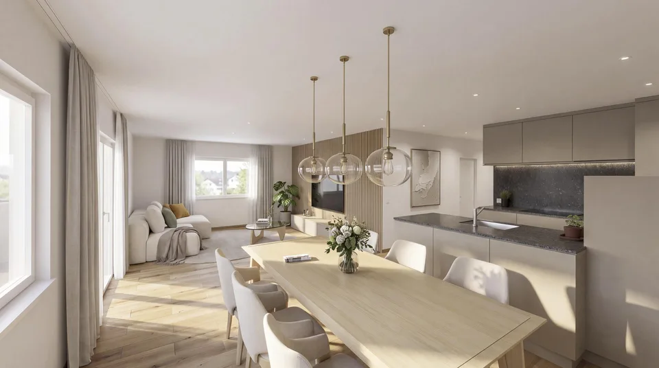 Exclusive new building: 3.5 room garden apartment