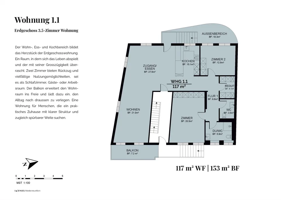 Überbauung Engel, Niederneunforn 3.5 Zimmerwohnung