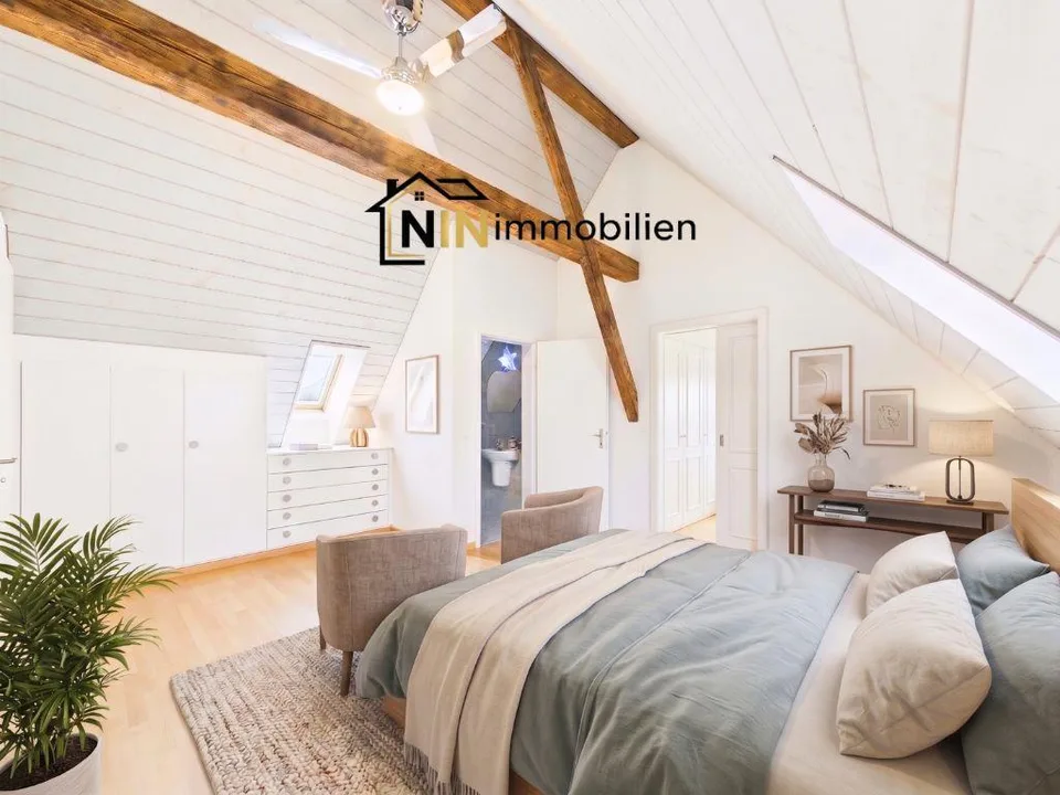 Exklusiver Wohntraum über 3 Etagen mit charmanter Balkon-Lukarne