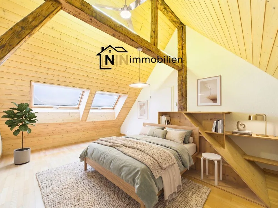 Exklusiver Wohntraum über 3 Etagen mit charmanter Balkon-Lukarne