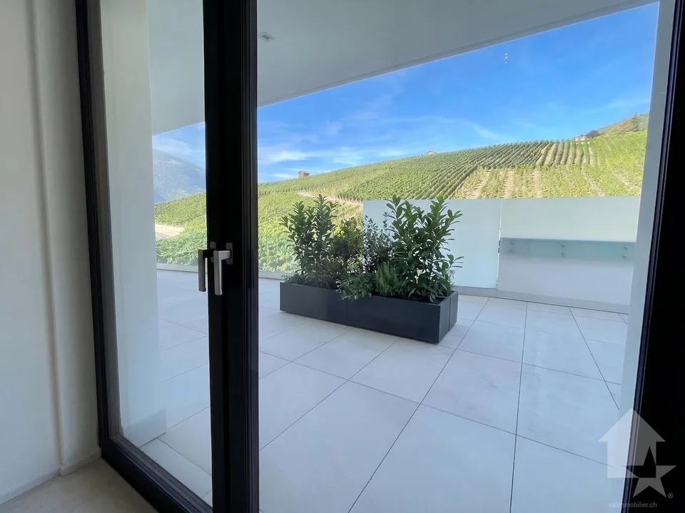 Appartamento contemporaneo nelle alture di Sierre con vista panoramica