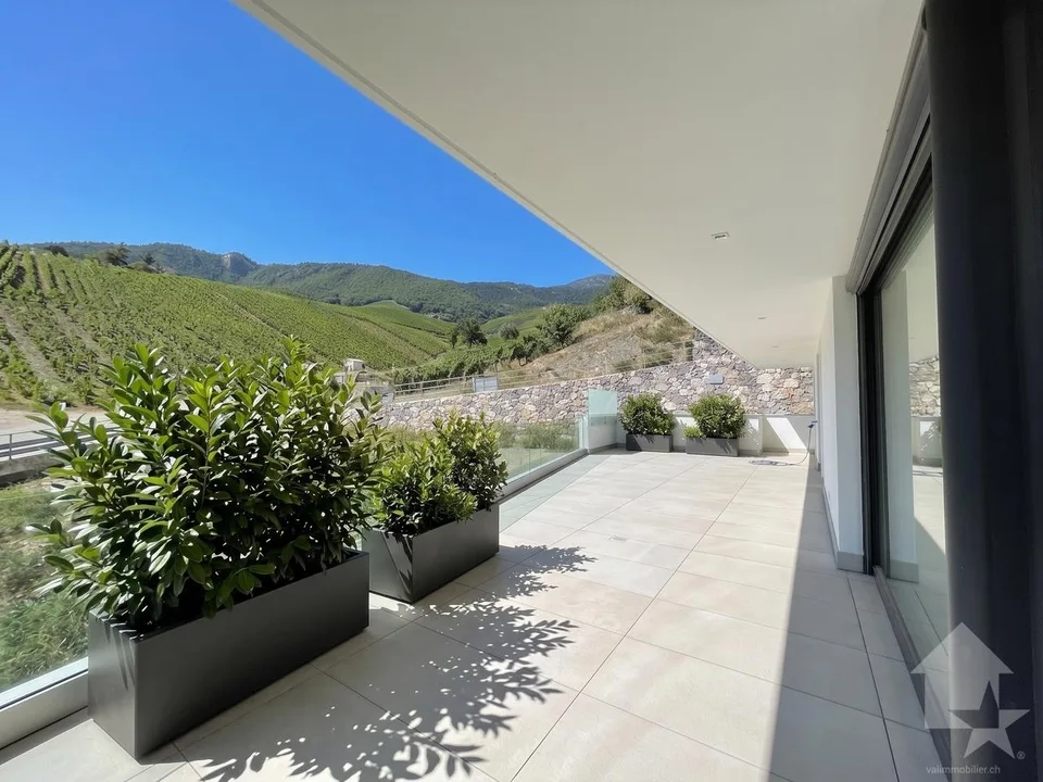 Appartamento contemporaneo nelle alture di Sierre con vista panoramica
