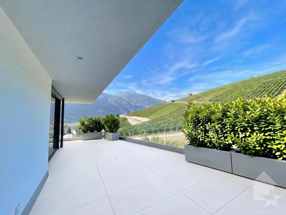 Appartamento contemporaneo nelle alture di Sierre con vista panoramica