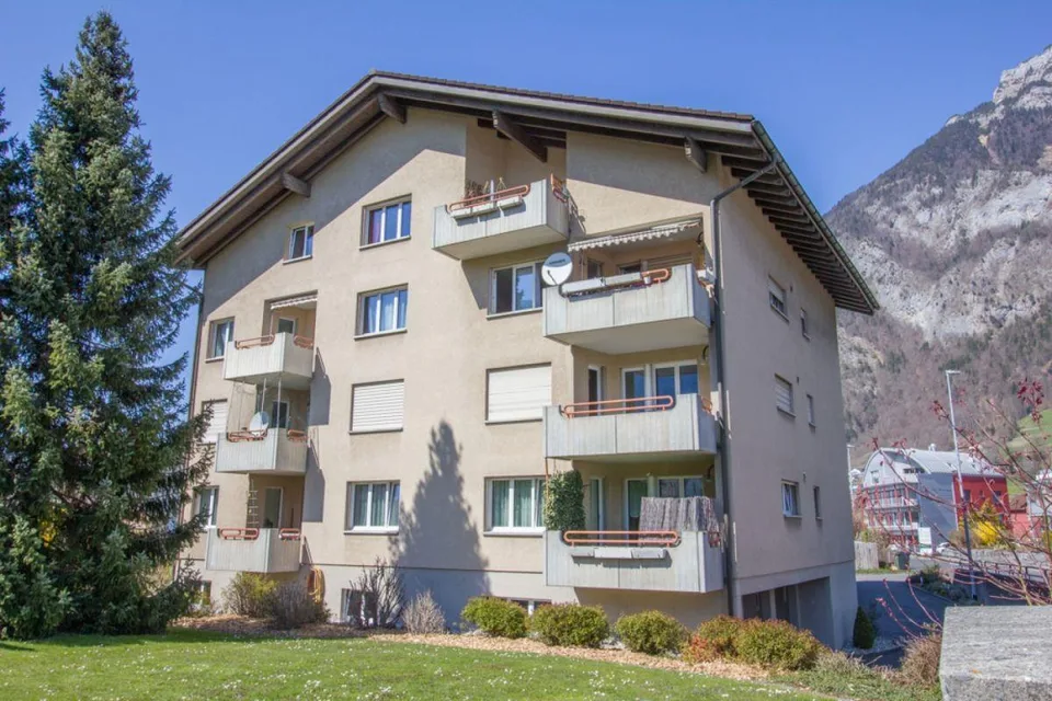 Gemütliche Wohnung mit Aussicht in die Berge