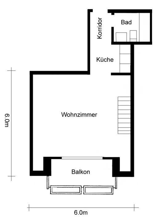 Attic Maisonette Apartment in Zürich-Oerlikon