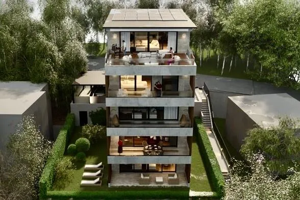 NEUE MODERNE 4.5 ZIMMER WOHNUNG MIT GARTEN UND SEEVIEW IN MELIDE