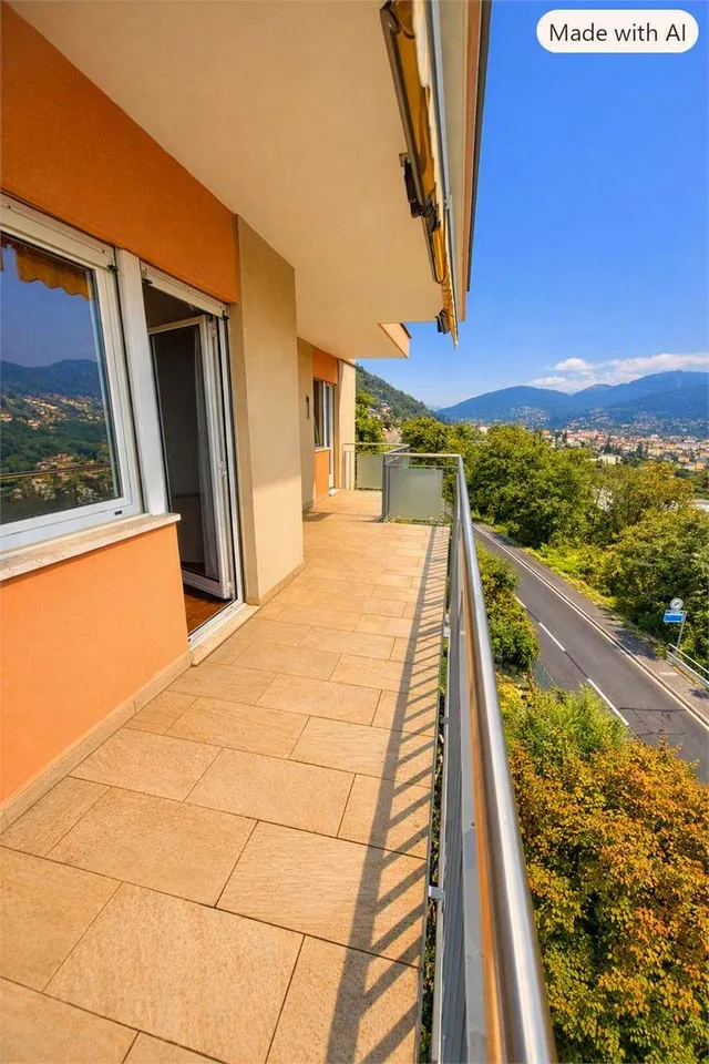 appartamento in affitto vista lago