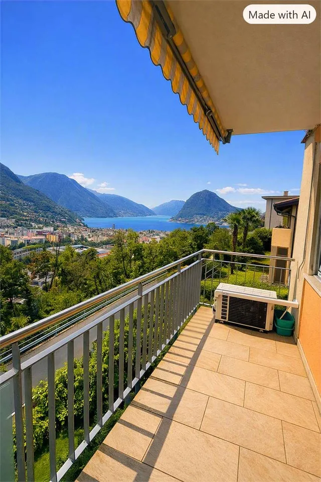 appartamento in affitto vista lago