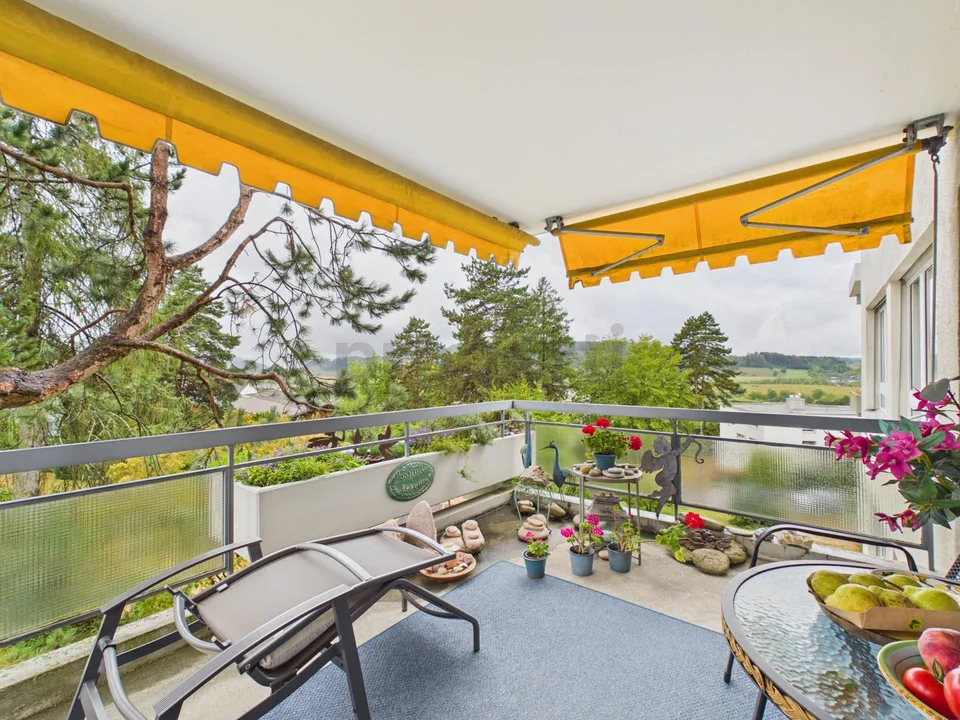 Bright apartment with plenty of space and a great view