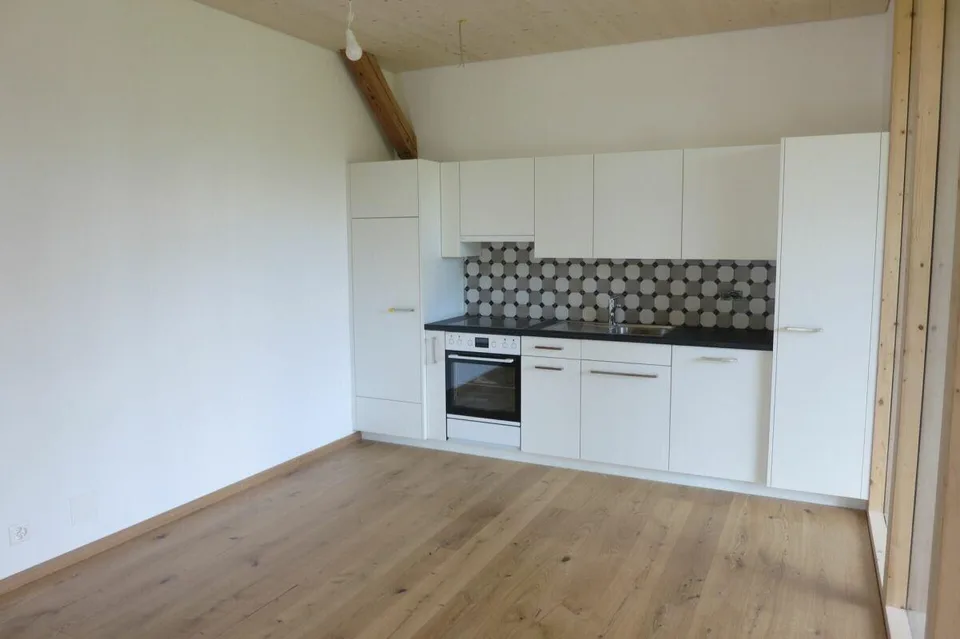 Einzigartiges Wohnambiente - 2½ Zimmer mit Holzelementen und Loggia