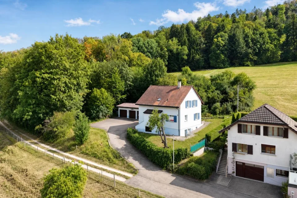 gepflegtes Einfamilienhaus mit drei Garagen und Umschwung