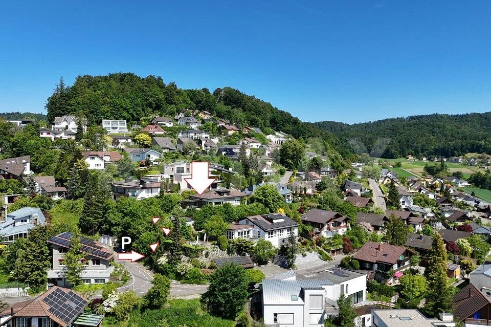Bauland, 1'343 m², Bauzone W2A, Villen-Hanglage, unverbaubare Weits... – photo 2 sur 9