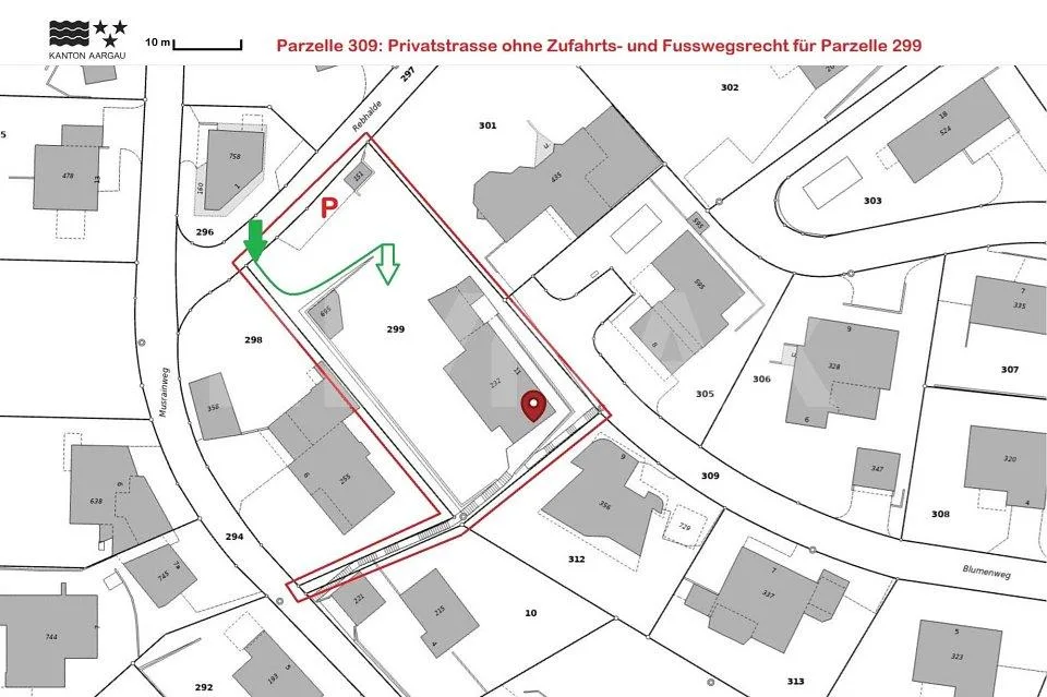 Bauland, 1'343 m², Bauzone W2A, Villen-Hanglage, unverbaubare Weits... – photo 6 sur 9