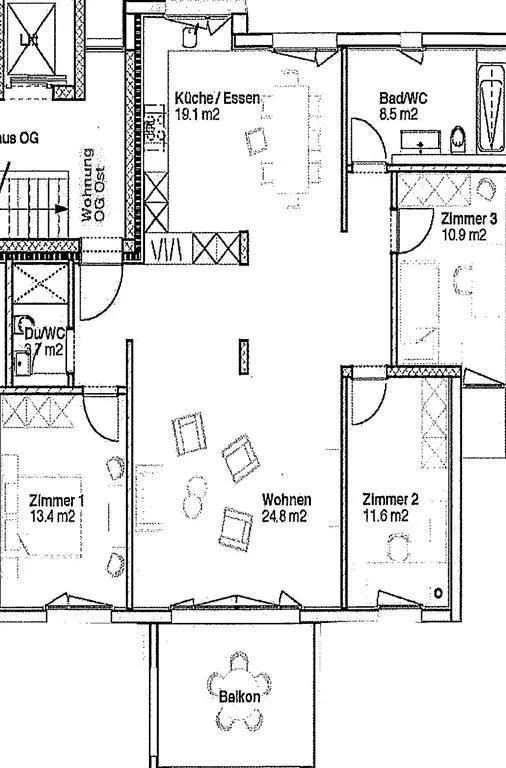Moderne Wohnung an ruhiger Lage