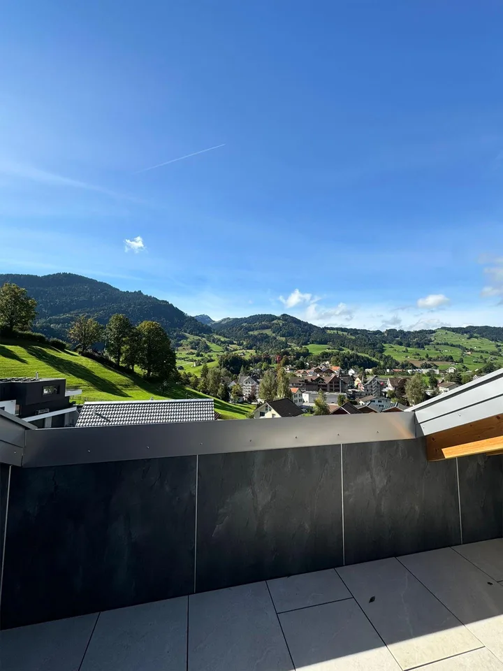 Neubau Dachwohnung in Nesslau mit atemberaubender Aussicht – Foto 4 von 15