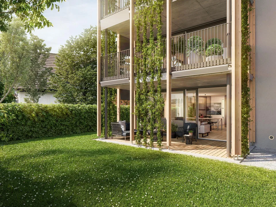 Wohntraum mit Gartenidylle - 3.5-Zimmer Eigentumswohnung in Rüfenacht – Foto 2 von 5
