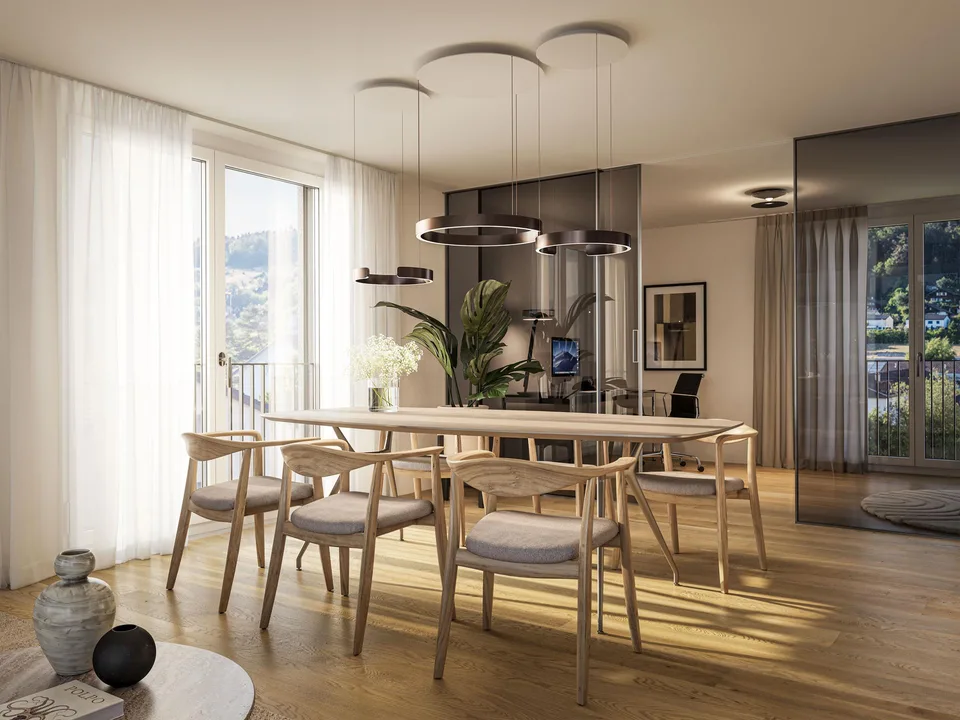 Appartement moderne 4.5 pièces avec espace de séjour couvert et beaucoup de soleil, situation centrale – photo 4 sur 5
