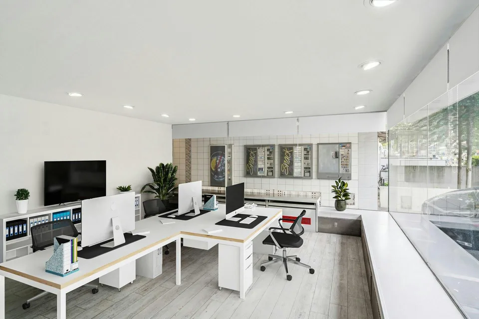 Espace commercial attractif avec grande façade vitrée sur Spalenring