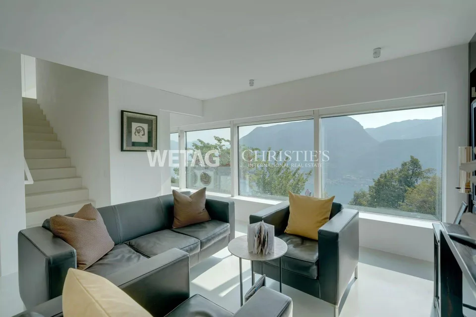 Lugano-Carona: Villa moderna con vista panoramica mozzafiato sul Lago di Lugano in vendita ? Abitazione secondaria possibile – foto 10 di 13