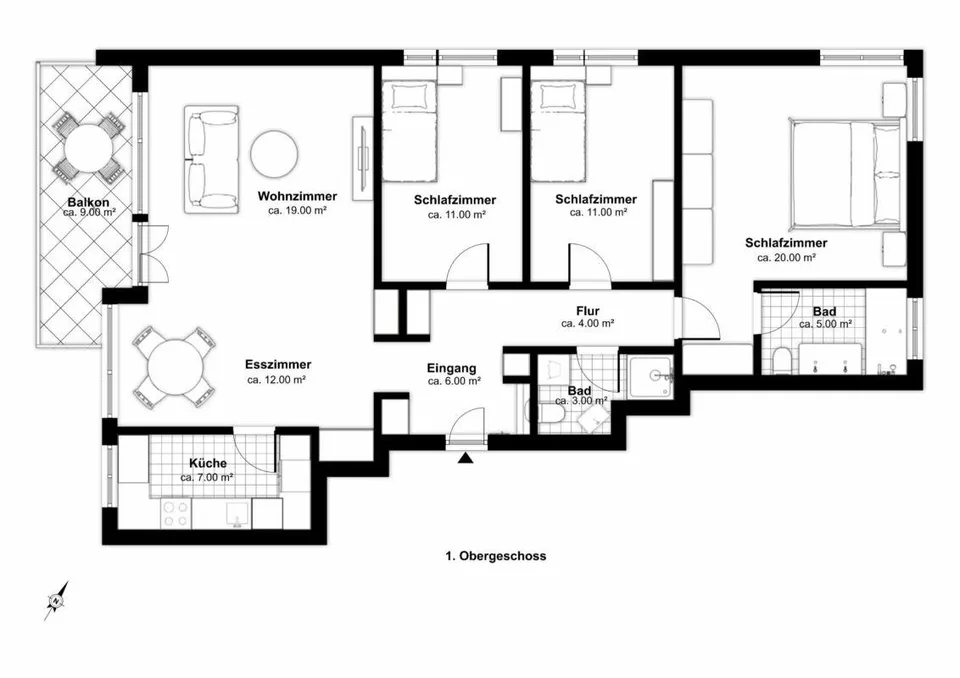 4.5-Zimmer Wohnung - Wohnen in Rapperswil-Jona – photo 12 sur 12
