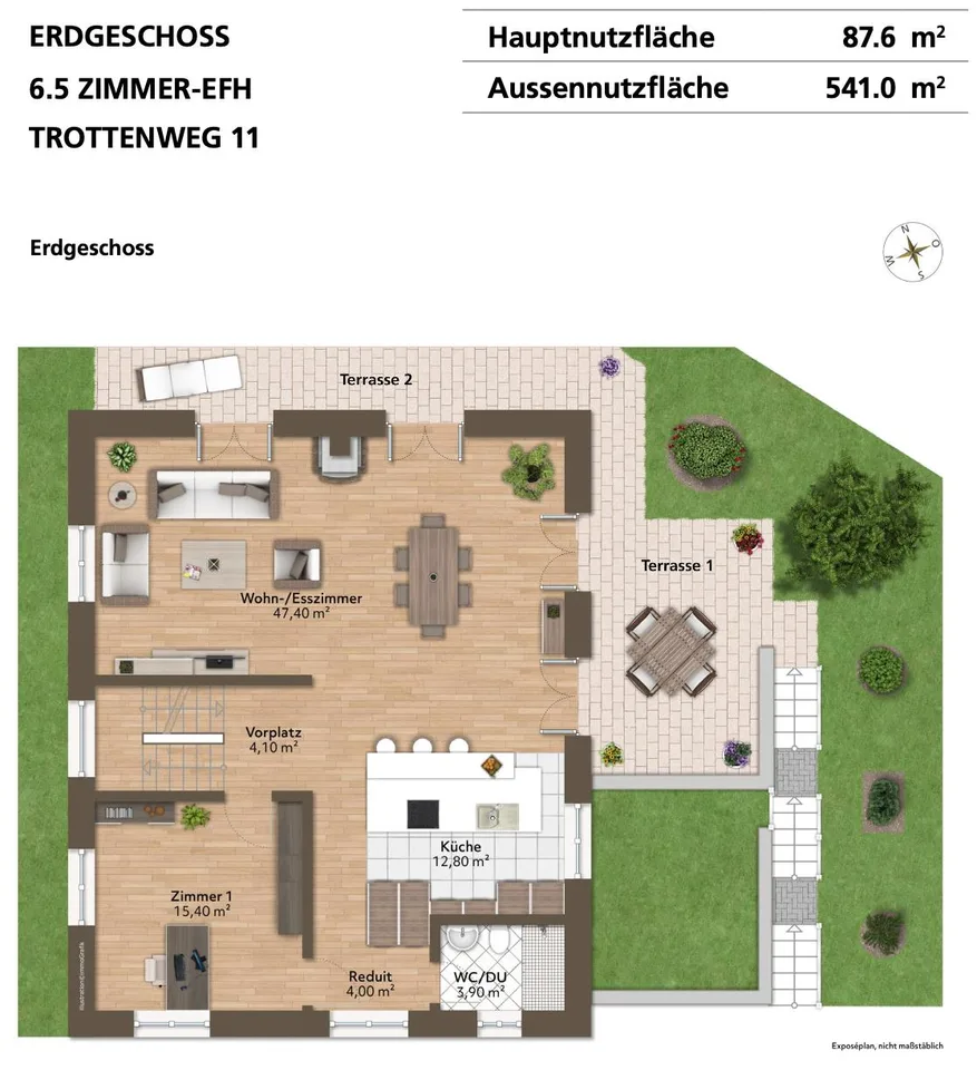 6.5-Zi-Haus im Zürcher Weinland – WG & Haustiere willkommen