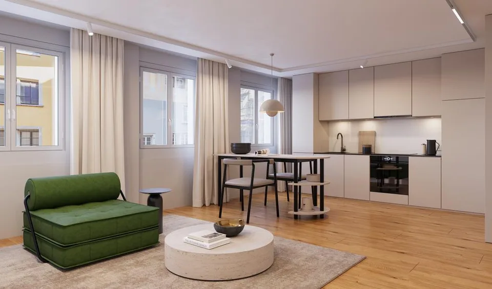 Stilvolle 1.5-Zimmer-Wohnung - Erstvermietung nach Sanierung – Foto 2 von 4