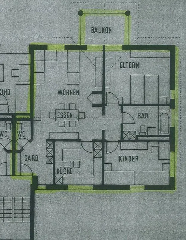 Sanierte Küche - Wohlfühlende 3.5-Zimmerwohnung an ruhiger Lage