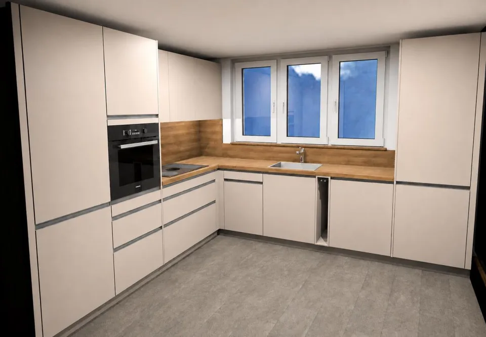 Sanierte Küche - Wohlfühlende 3.5-Zimmerwohnung an ruhiger Lage