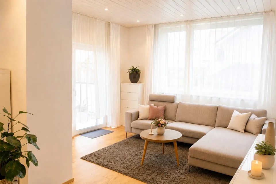 Modern, ruhige, zentrumsnahe Lage, grosse Terrass