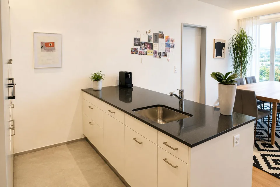 Modern, ruhige, zentrumsnahe Lage, grosse Terrass