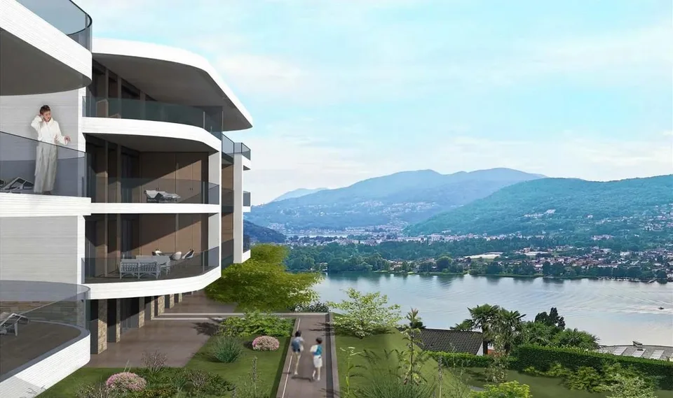 Appartamento 2.5 locali con giardino e vista lago – foto 4 di 4