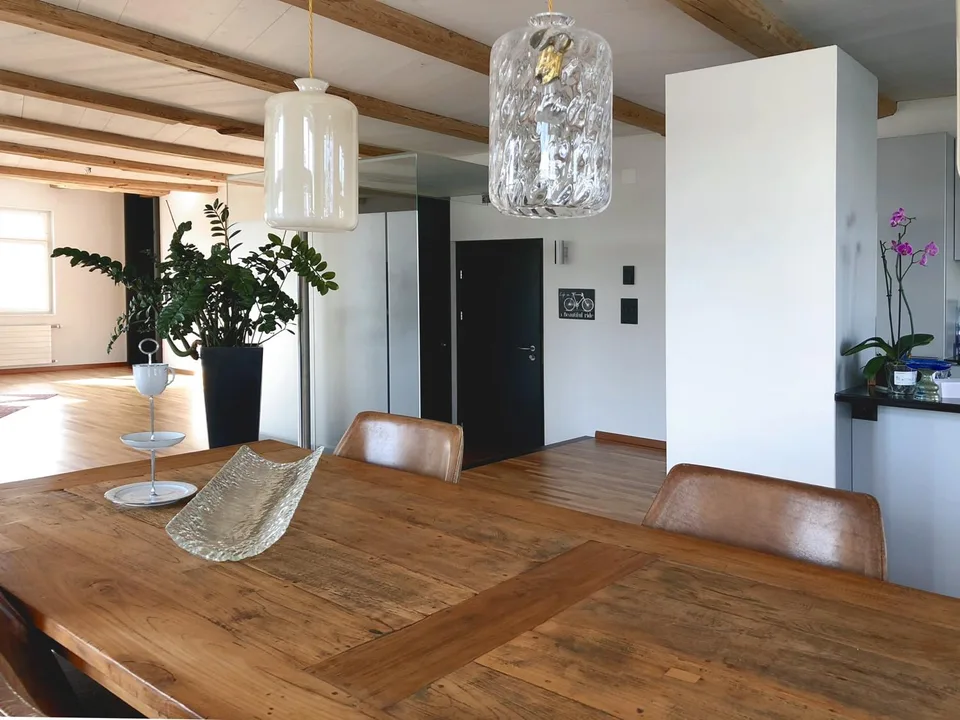 Exklusives Wohnen im historischen Riegelbau in Andwil SG