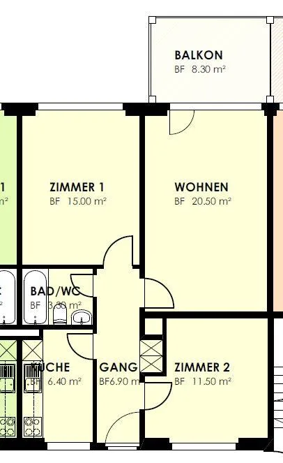 Tolle 3.5 Whg. im Hochparterre zu vermieten – Foto 6 von 6