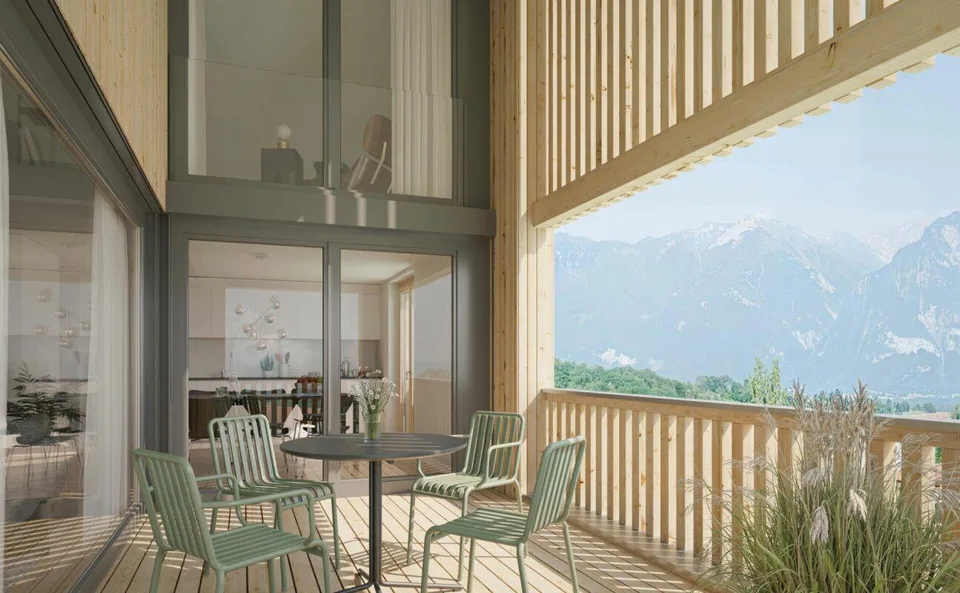 4 ½-Zi-Dach-Maisonettewohnung an idyllischer, ruhiger Wohnlage in O... – Foto 3 von 4