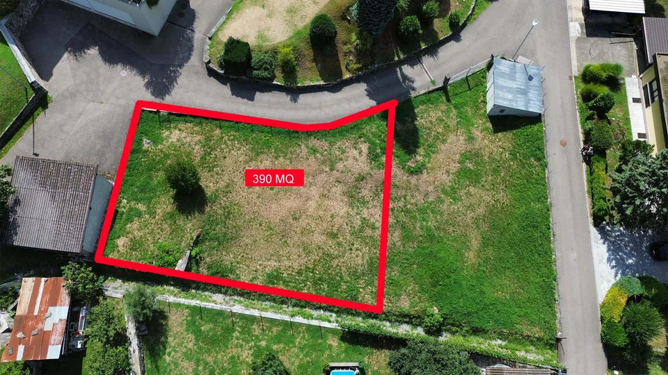 Terreno edificabile R2 di 390 m², indice di sfruttamento 0.4 e pred... – photo 4 sur 5