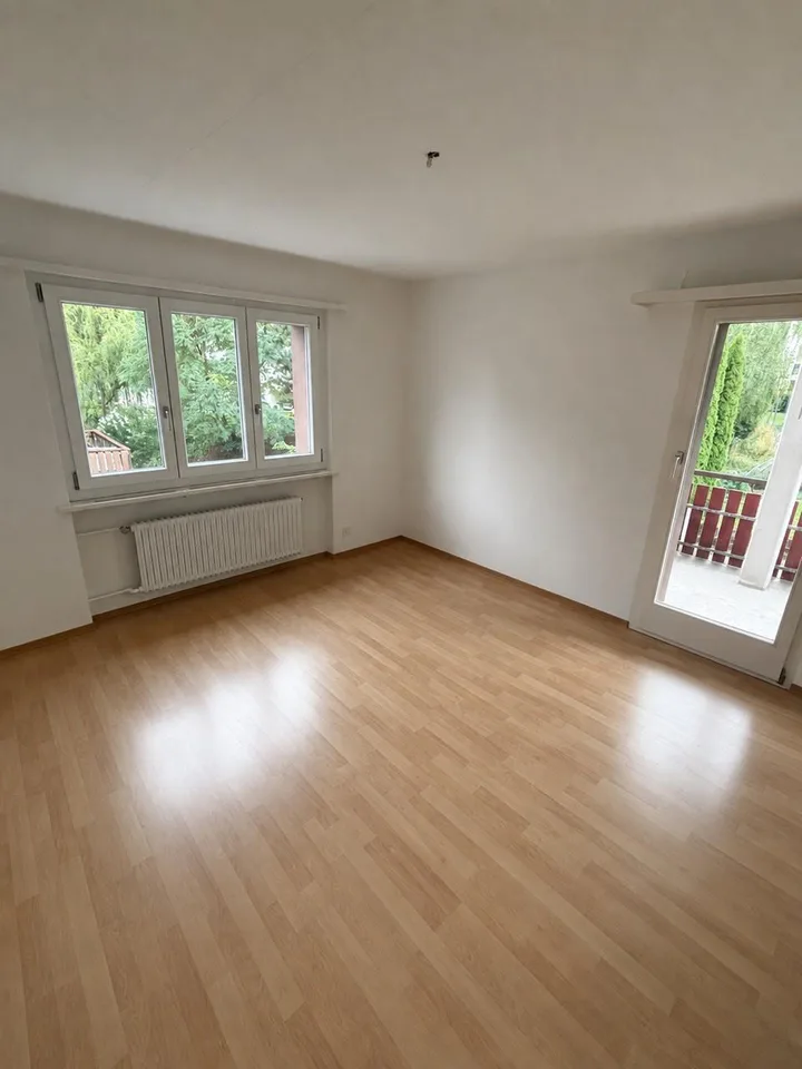 Teilrenovierte 4½-Zimmer-Wohnung mit Balkon und Aussicht in Nottwil