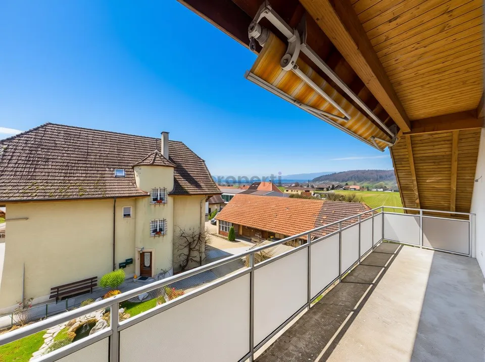 Ruhige 3.5-Zimmer-Dachwohnung mit Charme und Südwestbalkon in Diess...