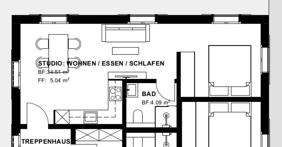 Frisch sanierte 2.5 Zi-Wohnung