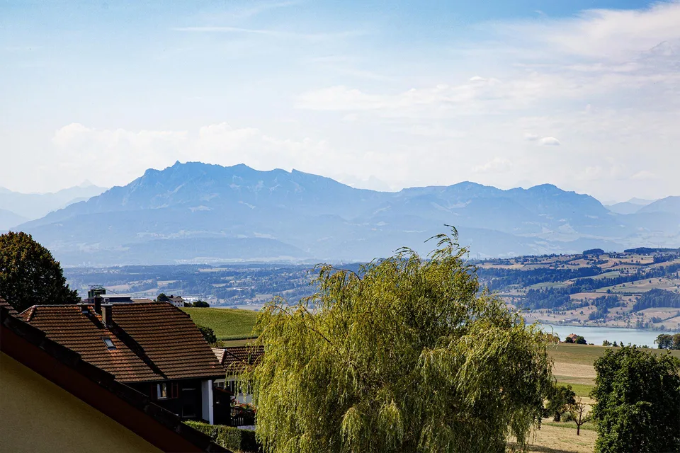 Exklusive 5.5 Zimmer Terrassenwohnung mit Berg- und Panoramasicht – photo 3 sur 21