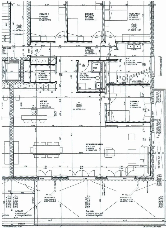 Exklusive 5.5 Zimmer Terrassenwohnung mit Berg- und Panoramasicht – photo 18 sur 21