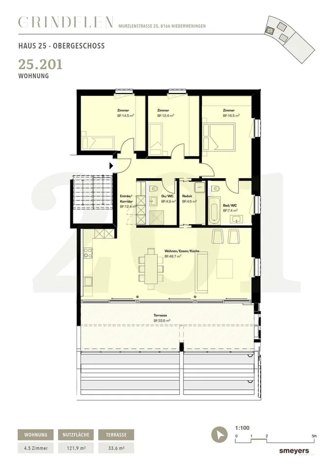 helle 4.5 Zimmerwohnung – Foto 27 von 30