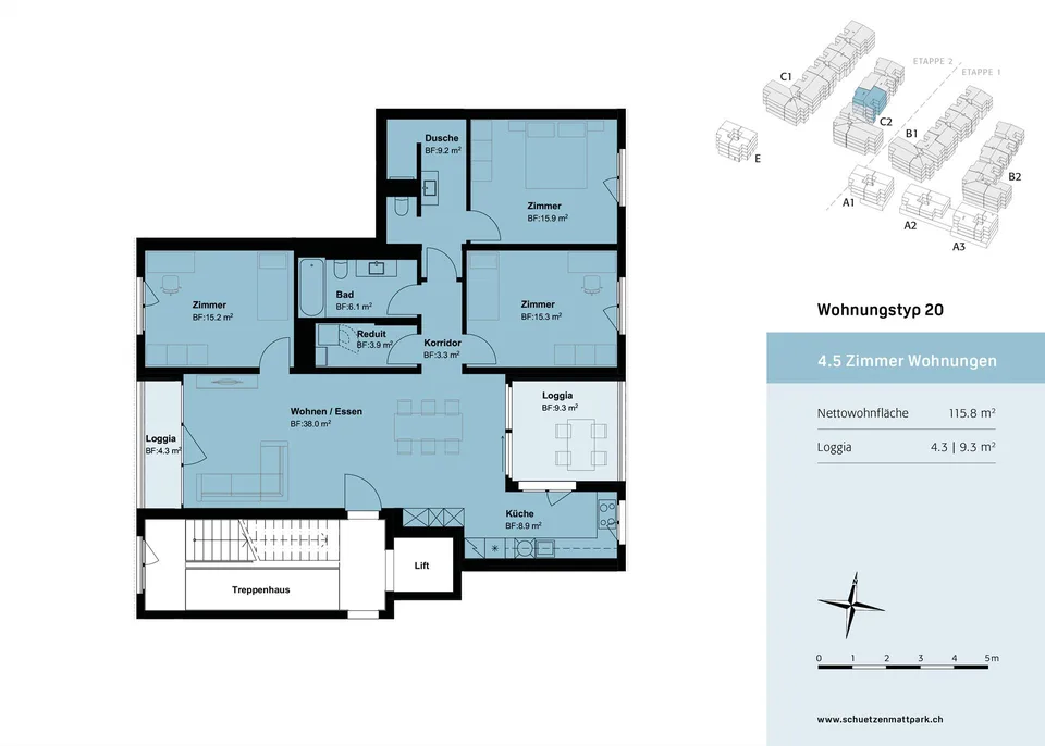 Stilvolle moderne 4.5 Zimmer Eigentumswohnung im schönen Inwil – photo 9 of 10