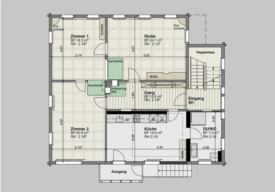 Appartamento elegante di 3.5 stanze in un edificio residenziale storico