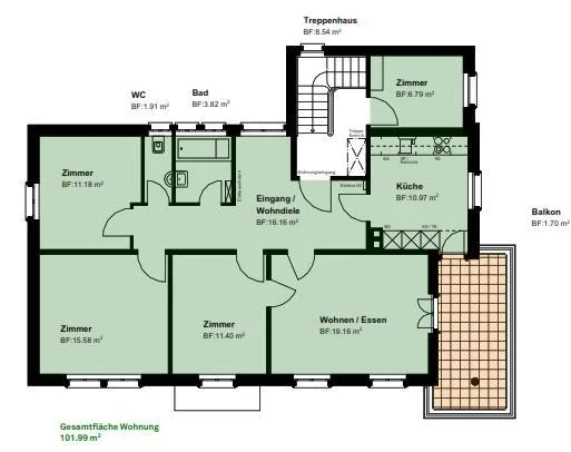 5.5 room apartment in Eglisau
