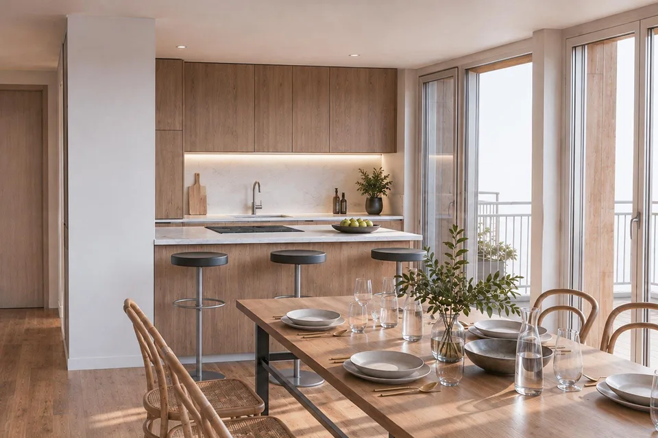 Neubau Dreifamilienhaus Harschwendi – Wohnung West – Foto 4 von 5