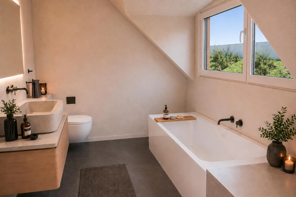 Neubau Dreifamilienhaus Harschwendi – Wohnung Ost – Foto 5 von 5
