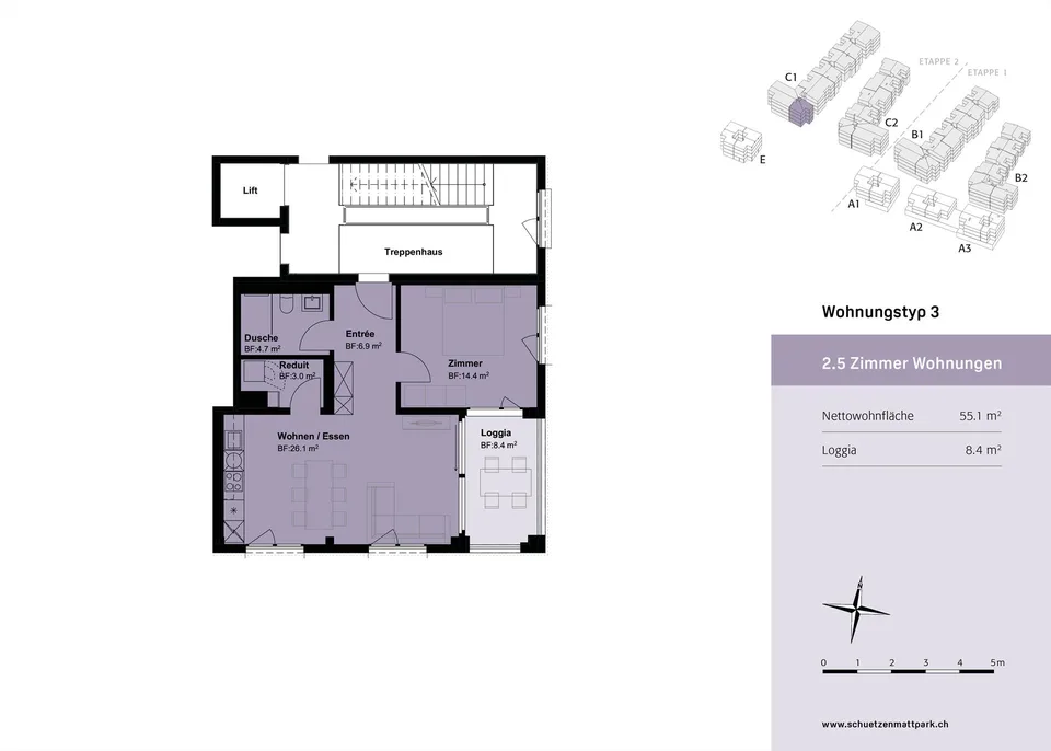 Attraktive 2.5 Zimmer Eigentumswohnung zentral gelegen in Inwil – foto 9 di 10