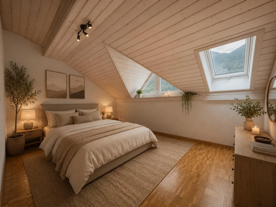 2.5 Zimmer Dachwohnung mit Blick ins Grüne - Buttikon SZ